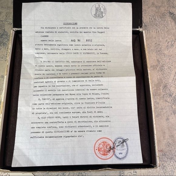 CARMEN La Scala Grand Opera Collection 1978 Gino Ruggeri Plate - Picture 9 of 10